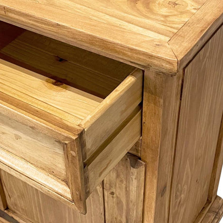 Santa Rita 3 Drawer Rustic Nightstand