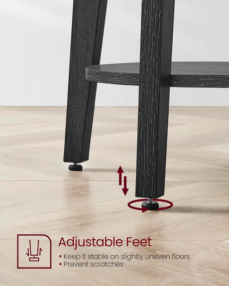 VASAGLE Maezo Collection - Side Table, 2-Tier Small Round End Table