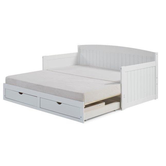 Alaterre Harmony Daybed with King Conversion, White AJHO11WH - Bedroom Depot USA