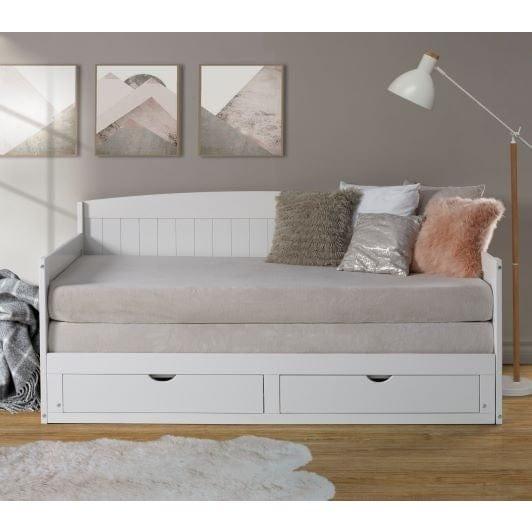 Alaterre Harmony Daybed with King Conversion, White AJHO11WH - Bedroom Depot USA