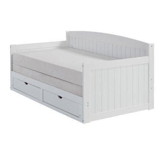 Alaterre Harmony Daybed with King Conversion, White AJHO11WH - Bedroom Depot USA