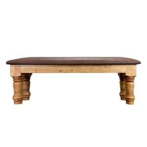 Santa Rita Rustic Bench with Cushion