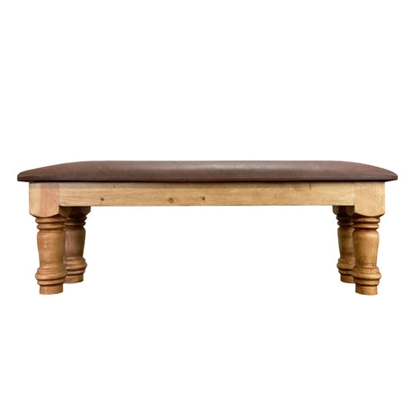 Santa Rita Rustic Bench with Cushion