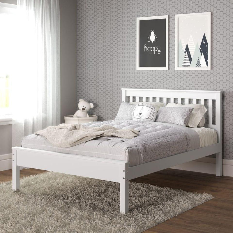 Donco Full Contempo Bed White 500-FW - Bedroom Depot USA