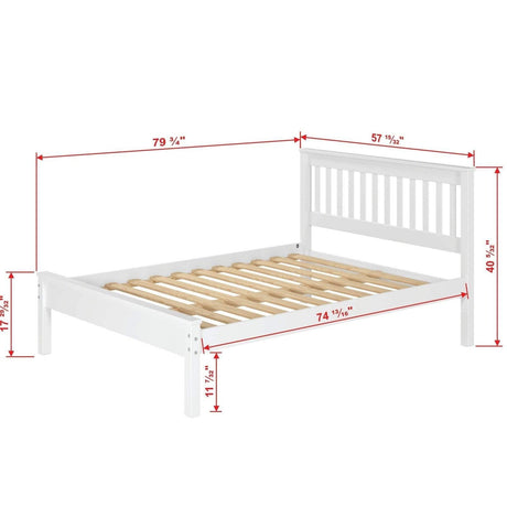 Donco Full Contempo Bed White 500-FW - Bedroom Depot USA