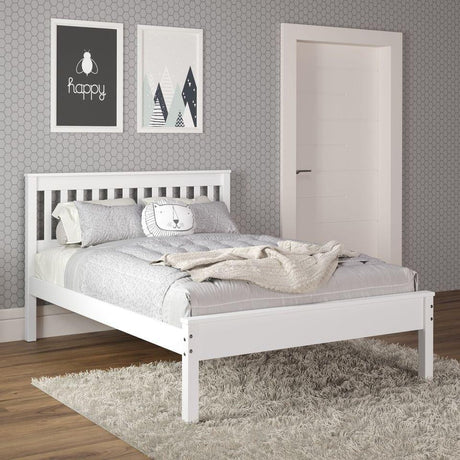 Donco Full Contempo Bed White 500-FW - Bedroom Depot USA