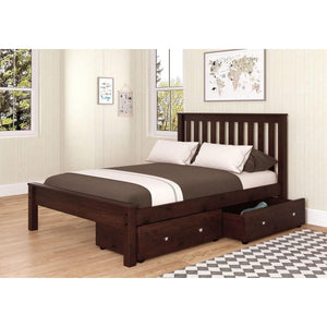 Donco Full Contempo Bed With Dual Under Bed Drawers - Bedroom Depot USA