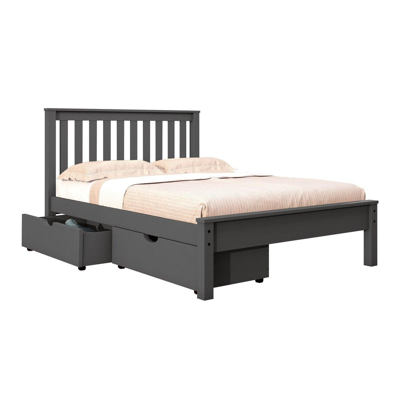 Donco Full Contempo Bed With Dual Under Bed Drawers - Bedroom Depot USA