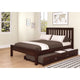 Donco  Full Contempo Bed With Trundle Bed Dark Cappuccino Finish - Bedroom Depot USA