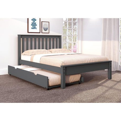 Donco  Full Contempo Bed With Trundle Bed Dark Cappuccino Finish - Bedroom Depot USA