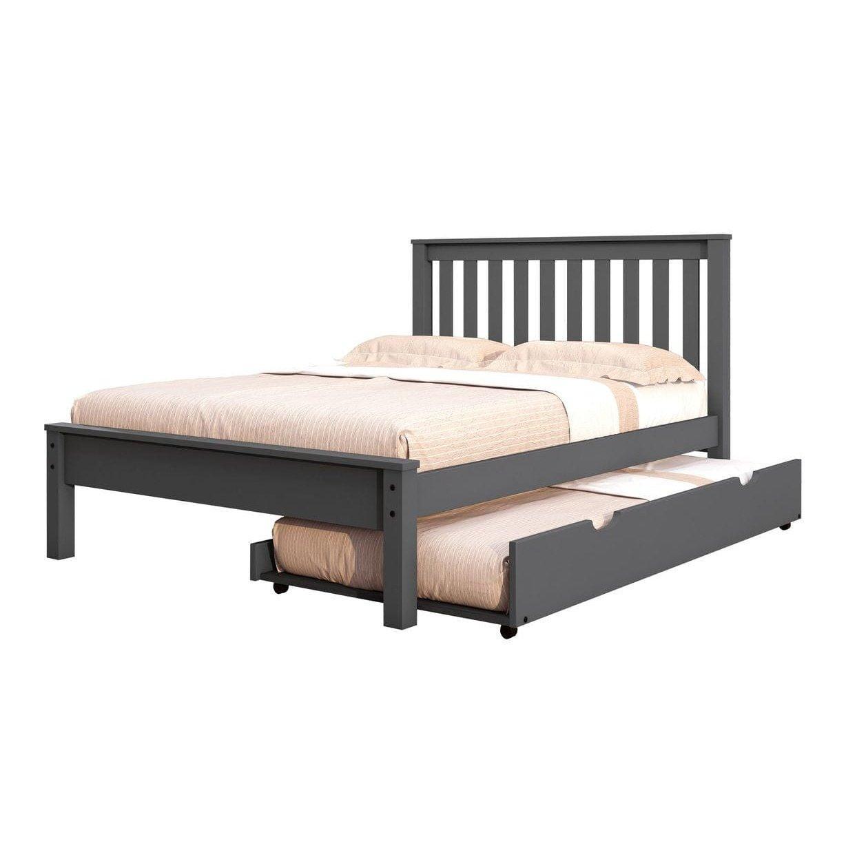 Donco  Full Contempo Bed With Trundle Bed Dark Cappuccino Finish - Bedroom Depot USA