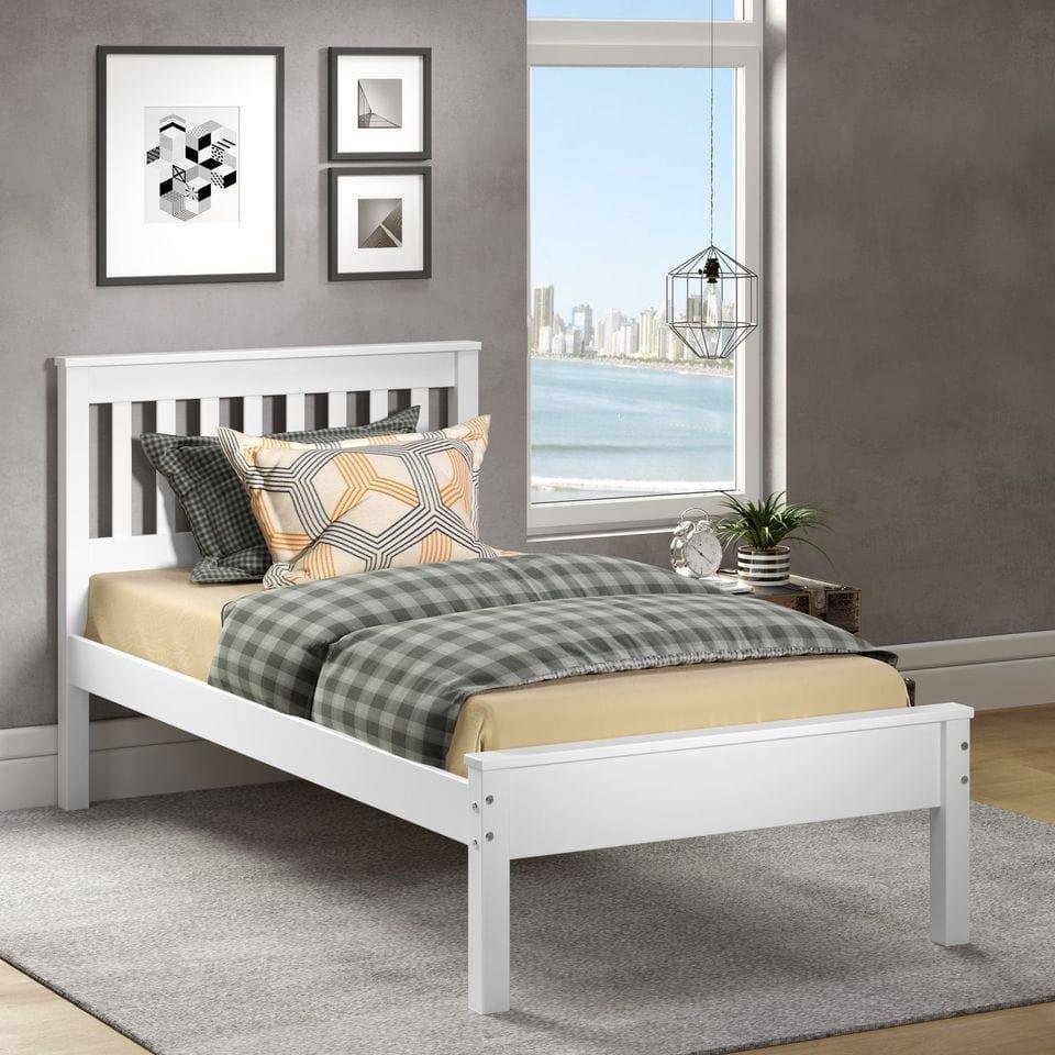 Donco Twin Contempo Bed White - Bedroom Depot USA