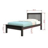 Donco  Twin Contempo Bed With Dual Under Bed Drawers In Dark Grey Finish 500-TDG_505-DG - Bedroom Depot USA