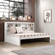 Donco Full Bookcase Day Bed In White 1733-FW - Bedroom Depot USA