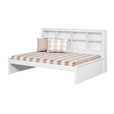 Donco Full Bookcase Day Bed In White 1733-FW - Bedroom Depot USA