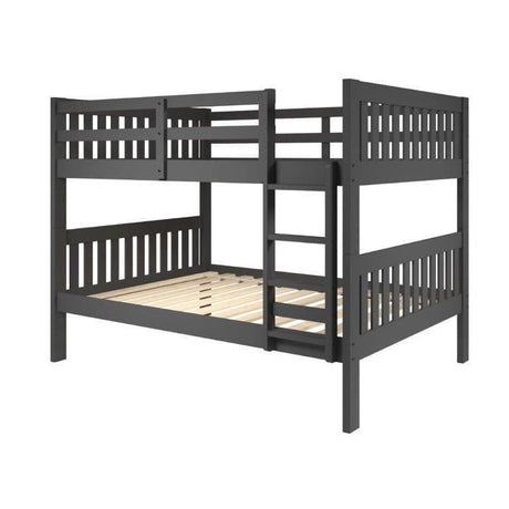 Donco Full/Full Mission Bunk Bed Dark Grey 1015-3FFDG - Bedroom Depot USA