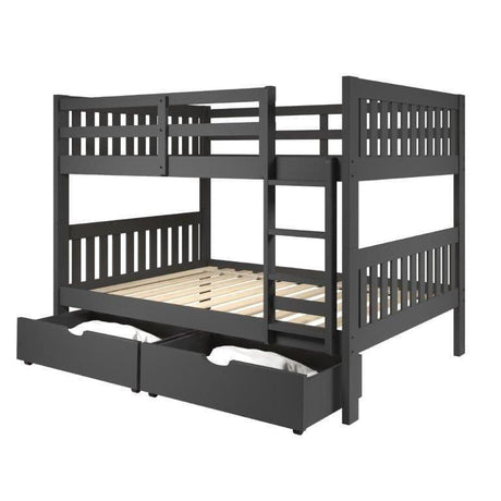 Donco Full/Full Mission Bunk Bed With Dual Underbed Drawers - Bedroom Depot USA