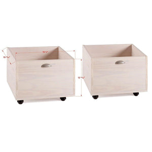 Donco  Twin Junior Low Loft Toy Box White Wash 3005C-TLWWDG - Bedroom Depot USA
