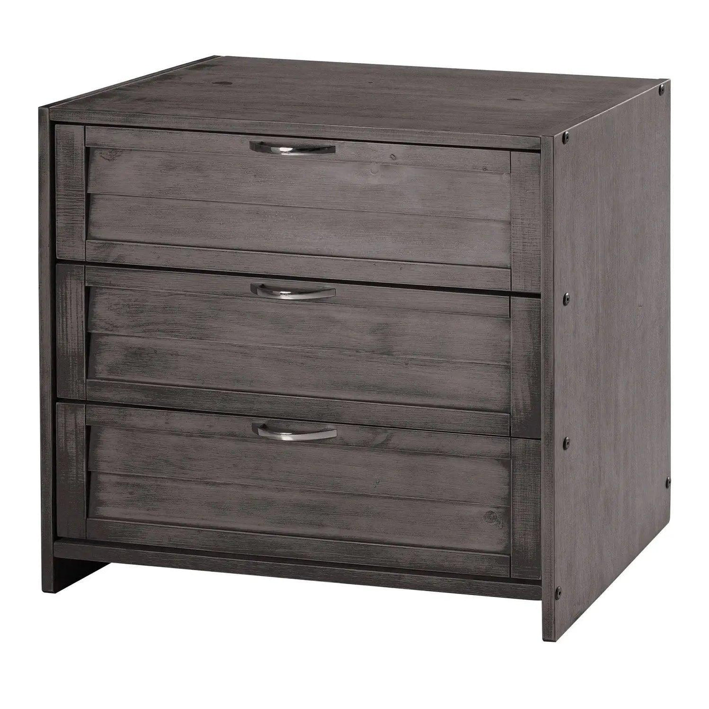 Donco  Louver Low Loft 3 Dr Chest - Bedroom Depot USA