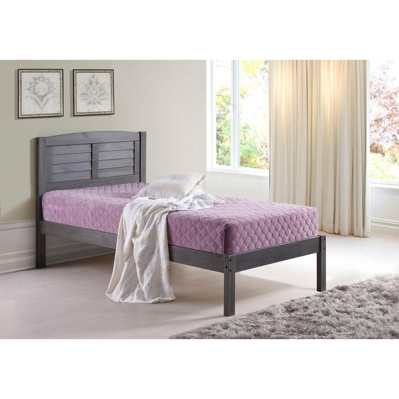 Donco Twin Louver Bed Antique Grey 212-TAG - Bedroom Depot USA