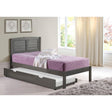 Donco Twin Louver Bed With Trundle Bed Antique Grey 212-TAG_503-AG - Bedroom Depot USA