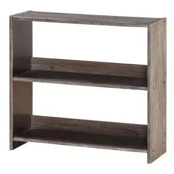 Donco  Low Loft Small Bookcase Brushed Shadow 0318E-BS - Bedroom Depot USA