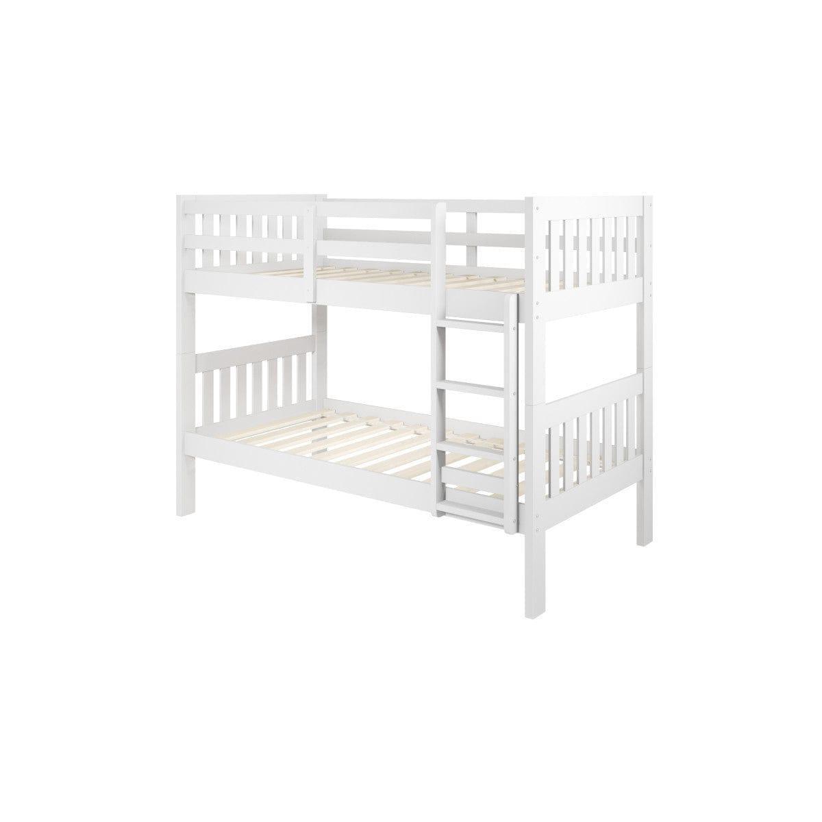 Donco  Twin/Twin Mission Bunk Bed White 1010-3TTW - Bedroom Depot USA