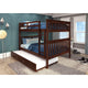 Donco Full/Full Mission Bunk Bed With Trundle Bed - Bedroom Depot USA