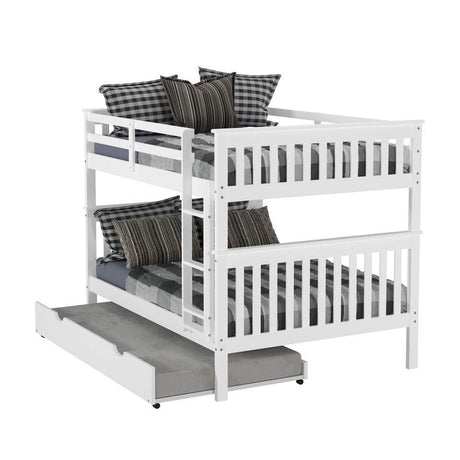 Donco Full/Full Mission Bunk Bed With Trundle Bed - Bedroom Depot USA