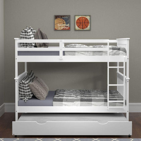 Donco Full/Full Mission Bunk Bed With Trundle Bed - Bedroom Depot USA