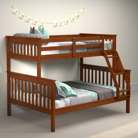 Donco Twin/Full Mission Bunkbed Espresso 122-3-TFE - Bedroom Depot USA
