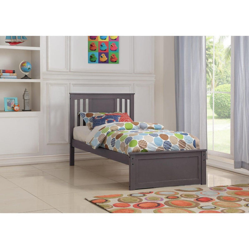 Donco Twin Princeton Bed Slate Grey 3217-TSG - Bedroom Depot USA