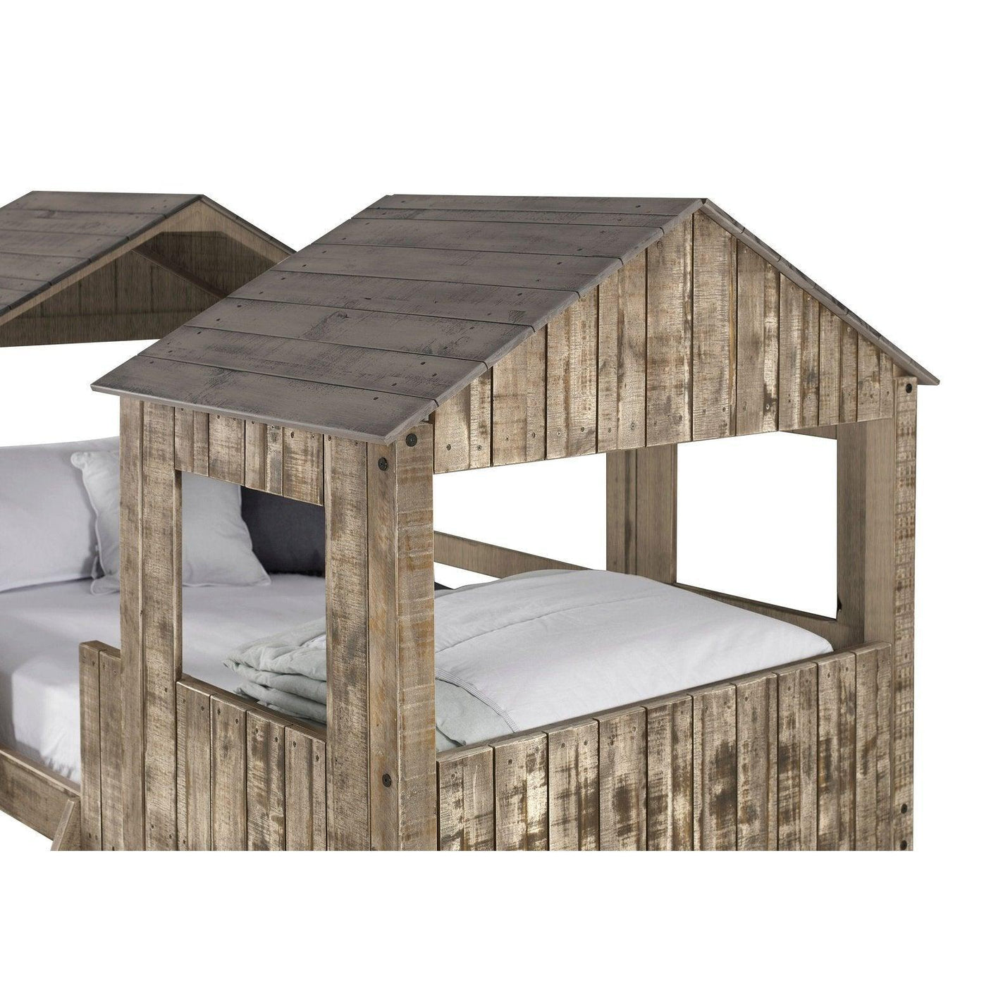 Donco T/T Tower Bunkbed Rustic Dirty White 3225-TTRDW - Bedroom Depot USA