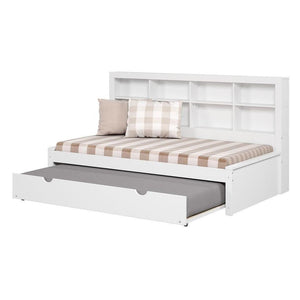 Donco Twin Bookcase Day Bed W/ Twin Trundle Bed - Bedroom Depot USA