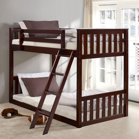 Donco T/T Bunkbed Cappuccino - Bedroom Depot USA