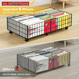 Under Bed Storage with Wheels, 2 Pack Living Room Bedroom Storage Organizers