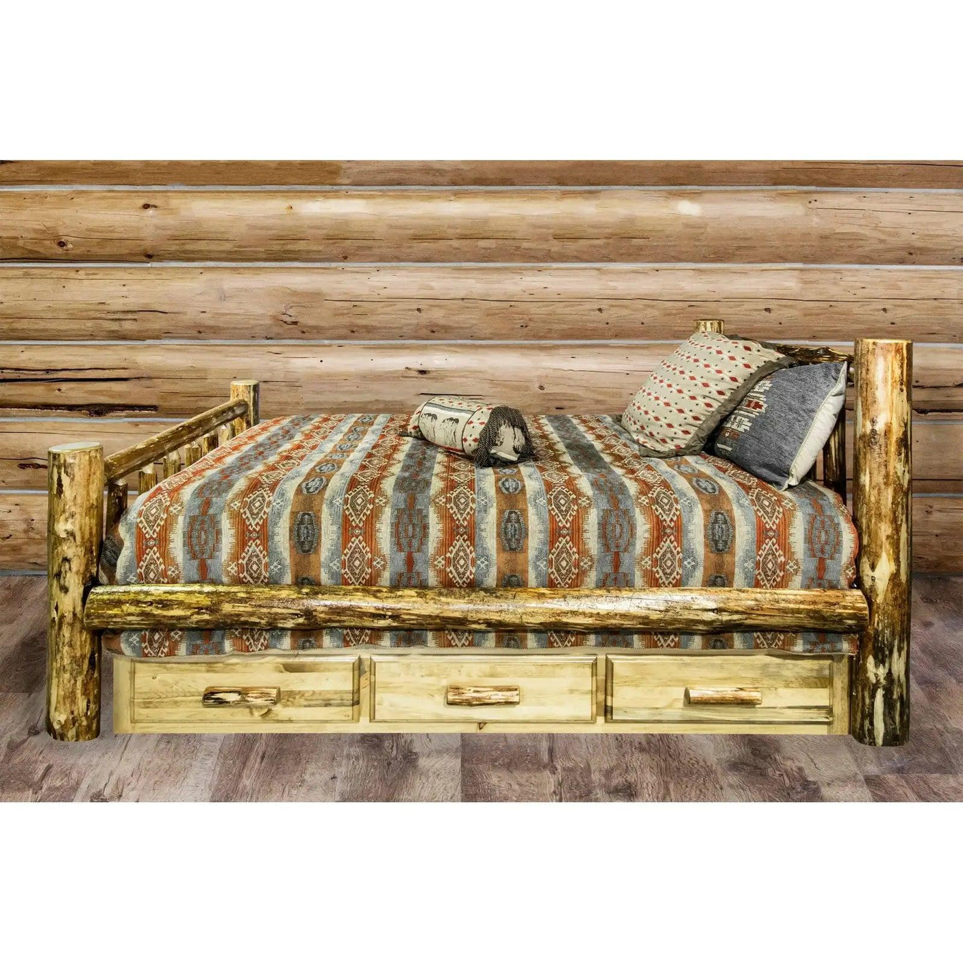 Glacier Country Collection King Bed w/ Storage MWGCSBK - Bedroom Depot USA