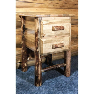 Glacier Country Collection Nightstand with 2 Drawers MWGCN2DN - Bedroom Depot USA