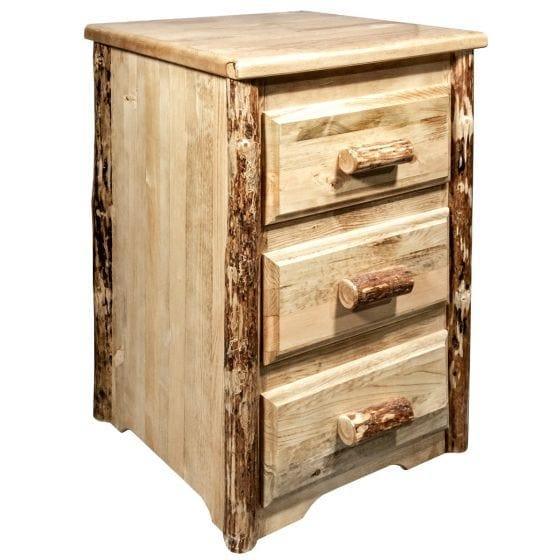 Glacier Country Collection Nightstand with 3 Drawers MWGCN3D - Bedroom Depot USA