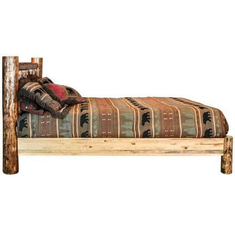 Glacier Country Collection Queen Platform Log Bed MWGCPBQ - Bedroom Depot USA