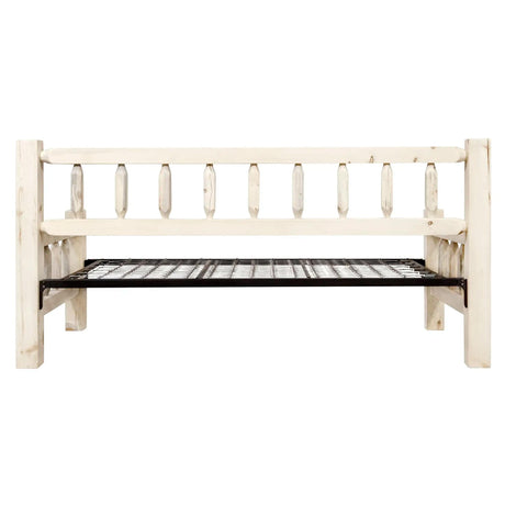 Homestead Collection Day Bed, Clear Lacquer Finish MWHCDBNTV - Bedroom Depot USA