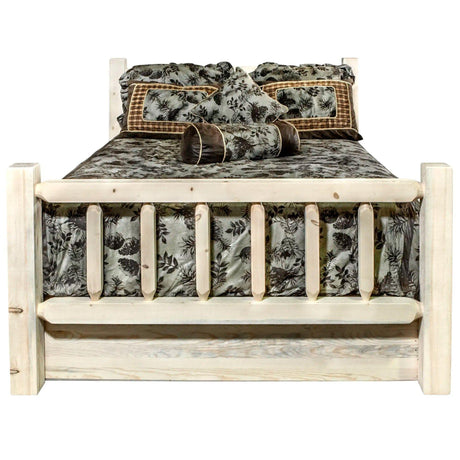 Homestead Collection Full Bed w/ Storage, Clear Lacquer Finish MWHCSBFV - Bedroom Depot USA