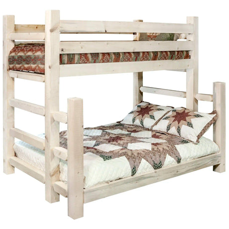 Homestead Collection Twin over Full Bunk Bed, Clear Lacquer Finish MWHCBBTFNV - Bedroom Depot USA