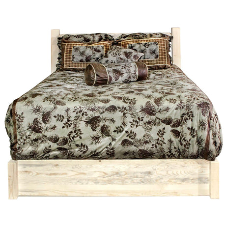 Homestead Collection Twin Platform Bed w/ Storage, Clear Lacquer Finish MWHCSBPTV - Bedroom Depot USA