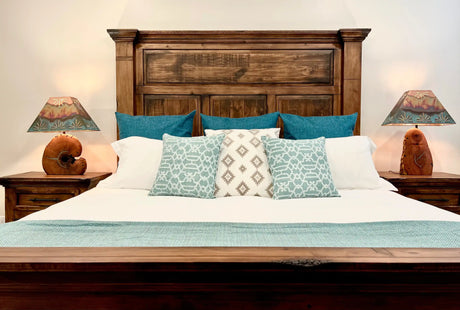 Floresville Crown Charm Rustic Bed