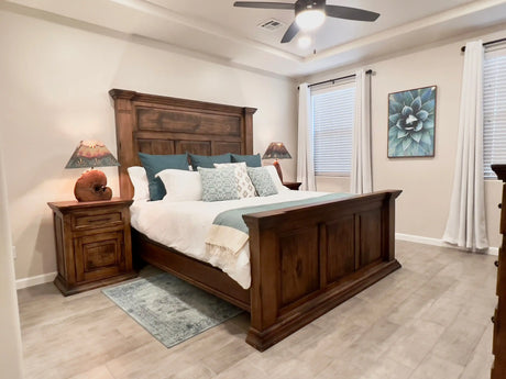 Floresville Crown Charm Rustic Bed