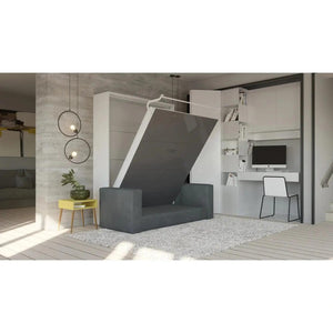 Maxima House Murphy bed European Full XL Vertical with Sofa Invento. SALE IN001WG-G - Bedroom Depot USA