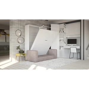 Maxima House Murphy bed European Full XL Vertical with Sofa Invento. SALE IN001W-B - Bedroom Depot USA