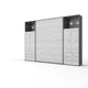 Maxima House Invento Vertical Wall Bed, European Full XL Size with 2 cabinets - Bedroom Depot USA