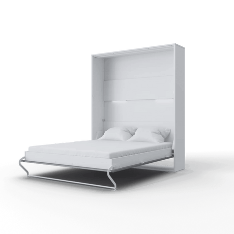 Maxima House Murphy bed Vertical European Queen with mattress and LED included INVENTO online sale - Bedroom Depot USA